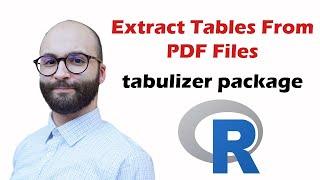 Extract Tables From PDF Files Using R (tabulizer package) - Setup & Installation