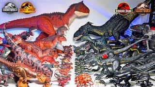 MEGA Carnotaurus VS Indoraptor Toys Collection! Jurassic World Dinosaurs Collection Battle