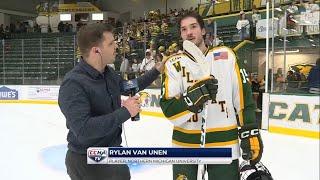 MTU vs NMU hockey broadcast on air highlights