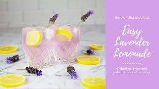 Lavender Lemonade Recipe | Mocktail Recipes | Non-Alcoholic Recipe