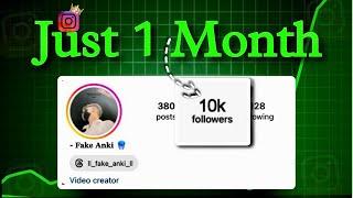 0 To 10k Followers In Just 1 Month  | Instagram Account Grow Kaise Kare!