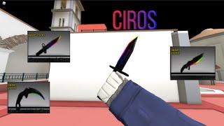 All New Ciros Knifes (Karambit Ciro, Huntsman Knife Ciro, Bayonet Ciro) Showcasing | Counter Blox