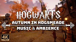 A Cozy Autumn Morning in Hogsmeade | 4K Harry Potter Music & Ambience