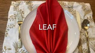 Leaf Napkin Fold