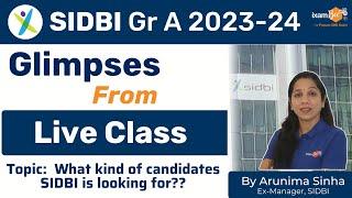 Glimpses from SIDBI Grade A live session with Arunima ma'am (ex-Mgr., SIDBI) | SIDBI Interview 2023