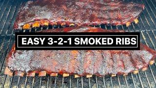 3-2-1 Ribs in my RecTeq Pellet Smoker / Easiest Way to Smoke Ribs