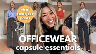 Office capsule wardrobe with Uniqlo Viral Pants | Kristine Fernandez