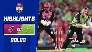 Sydney Sixers v Sydney Thunder | BBL|13