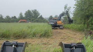 How To Clear Over Grown Hunting Property With A Excavator