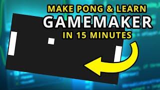 Turbo Tutorial - How to make Pong in 15 minutes & learn GameMaker!