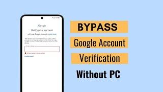 Bypass Google Verification After Factory Reset 2023 | No PC