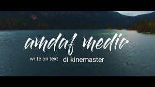 Tutorial membuat intro write on text di android |cocok buat intro cinematic