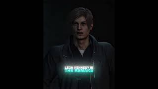 Leon Kennedy ORIGINAL vs REMAKE  [4K] | Resident Evil 2 #shorts