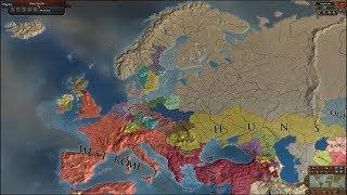 Europa Universalis 4 AI Timelapse - Extended Timeline + Countries Can Collapse [2.0] Mods 395-3500