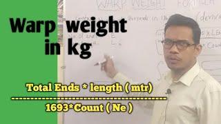 Warp weight  formula derivation#mitupatra