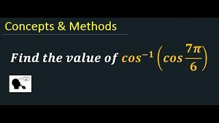 'cos^-1(cos(7pi/6))' || find the value of `cos^-1(cos((7pi)/6))` || 'cos^-1(cos(7pi/6))'