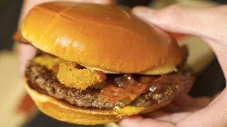 McDonald’s Bacon BBQ Burger - Better than Carl’s Jr. Western Bacon Cheeseburger?? [4K ASMR]