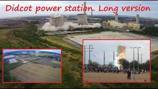 Didcot power station 2nd cooling towers demolition. August 2019. 3 days earlier too. Long version