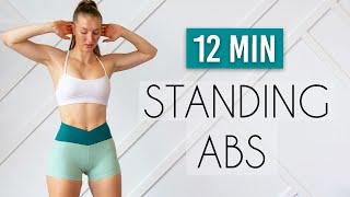 12 min STANDING ABS Workout (No Equipment)