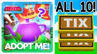 ALL 10 TIX LOCATIONS In Adopt Me Classic Event! Roblox