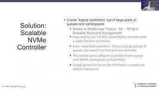 SNIA CMSS23 - NVMe as a Cloud Interface