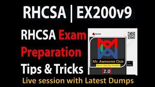 RHCSA EX200 Exam Preparation live session: Latest RHEL-9 Dumps and Study Tips for Success | English