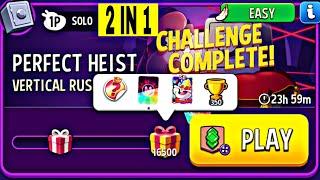 2 Solo vertical rush super sized perfect heist | match masters | vertical rush solo today