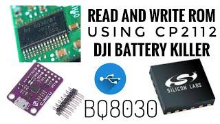 CP2112 and DJI Battery Killer Rewrite BQ8030 ROM" Laptop battery data retrieval - BMS HACK