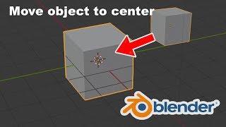 blender move object to center