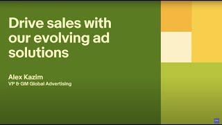 Driving sales with our evolving ad solutions