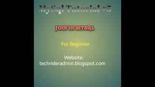 Join in MySql