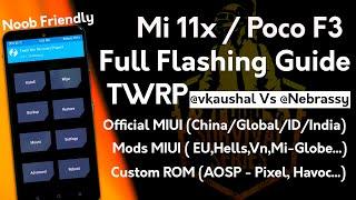 Mi 11x TWRP & ROMs Flashing Guide | Poco F3 / Mi 11x Custom, Mods MIUI, Official MIUI Flashing Guide