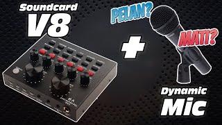 Suara Pelan? Spul Mic Putus? Awas Salah Pasang Mic Dynamic ke Soundcard V8!