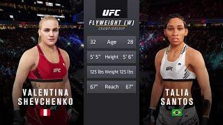 Valentina Shevchenko vs. Taila Santos UFC 275  Full Fight Sim