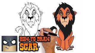 HOW TO DRAW SCAR | THE LION KING | STEP BY STEP