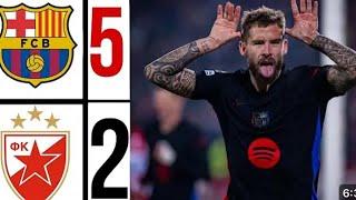 Highlights Barcelona vs Crvena Zvezda 4-1  & All Goals 2024 HD