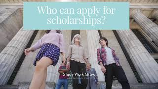 Who can apply for scholarships?