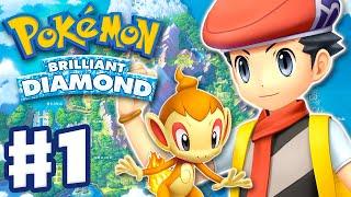 Pokemon Brilliant Diamond and Shining Pearl - Gameplay Walkthrough Part 1 - Sinnoh Region Intro!