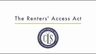 The Renters' Access Act