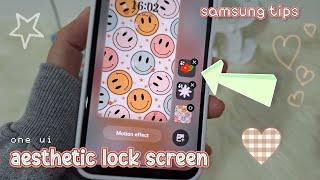 how to customize your lock screen aesthetic animations  on samsung phones  good lock wonderland