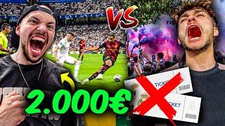 2.000€ vs 0€ REAL MADRID VS MAN CITY STADION VLOG!! *1. Reihe Tickets*