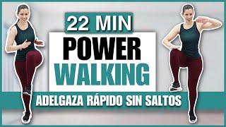 POWER WALKING PARA PERDER PESO EN CASA | ALCANZA TUS OBJETIVOS DE PASOS DIARIOS Y BAJA DE PESO
