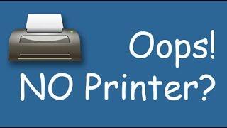 What to do when you see 'No printers installed'