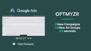 Speed Comparison - Google Ads vs. Optmyzr's Shopping Campaign Builder