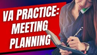 Practice Task: Meeting planning | Free Training for Virtual Assistants