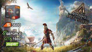 Assassin's Creed Odyssey Ryzen 3600 + GTX 1660 Super best settings benchmark