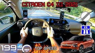 2021 Citroen C4 TOP SPEED AUTOBAHN DRIVE POV