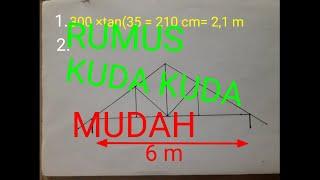 Cara mengetahui tinggi kuda kuda mudah untuk pemula  #atapgenteng