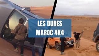 Maroc 4x4  Les dunes. ATTENTION DANGER ! Apprentissage  du pilotage.