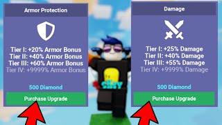 999% Damage + 999% Armor VS 50 Players.. (Roblox Bedwars)